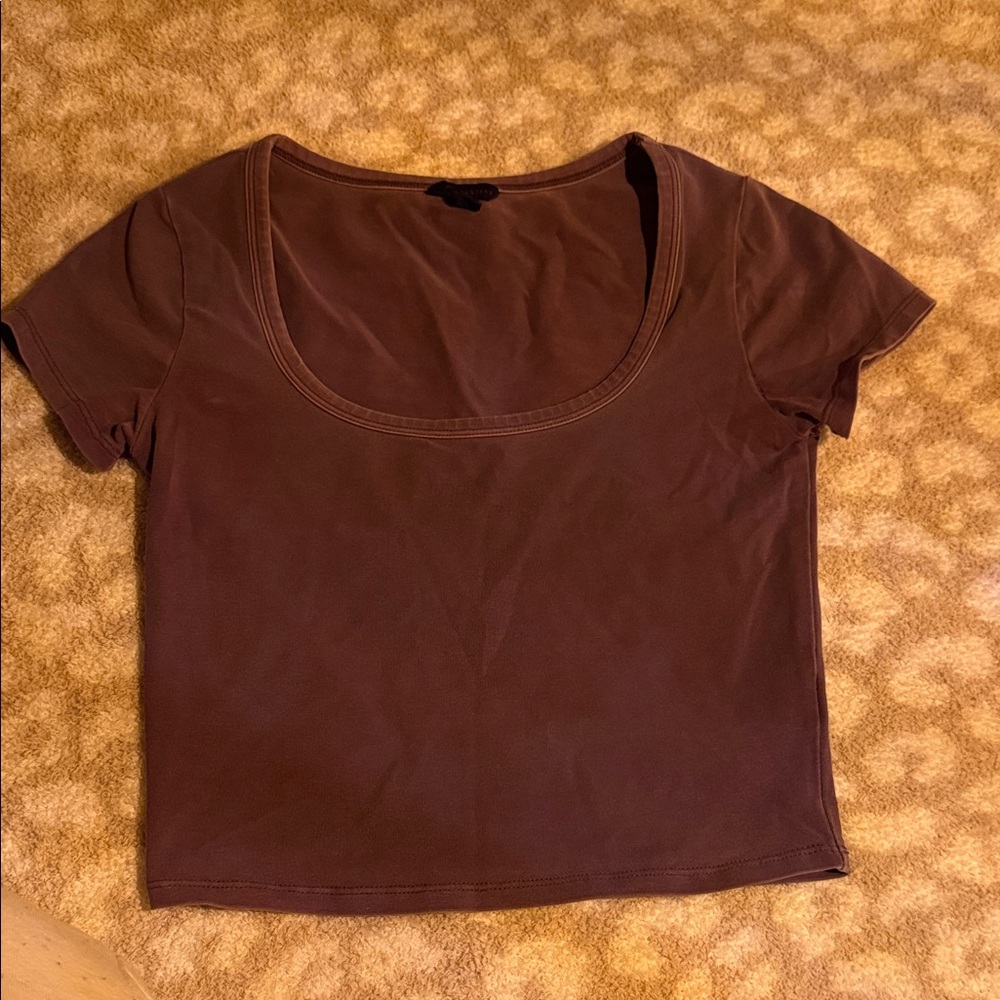 Aeropostale purple washed Crop Top